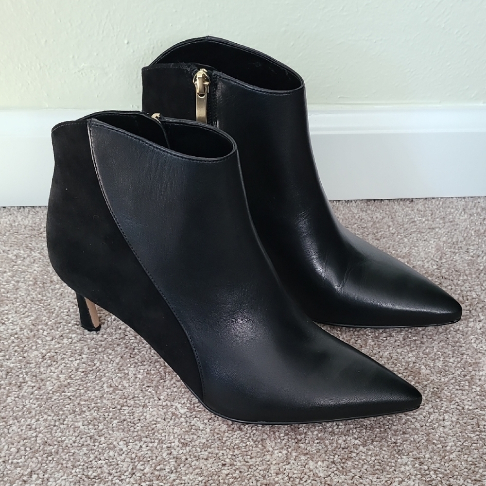 27 EDIT Black Ankle Boots with Pointed Toe and High Heel